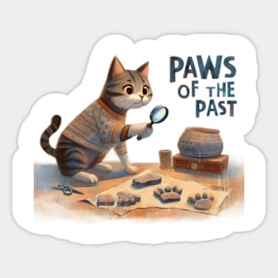 Paws of the past Sticker